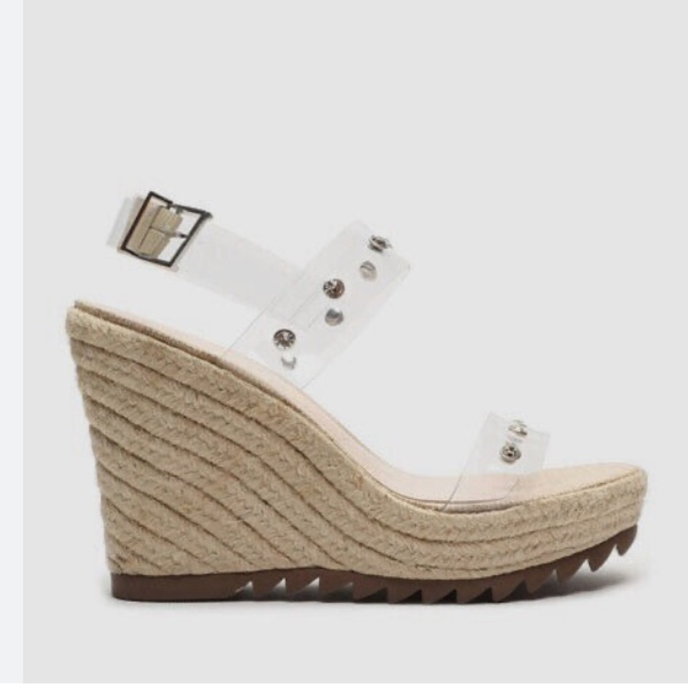 Schutz Holly Espadrille Wedge Sandals 8.5